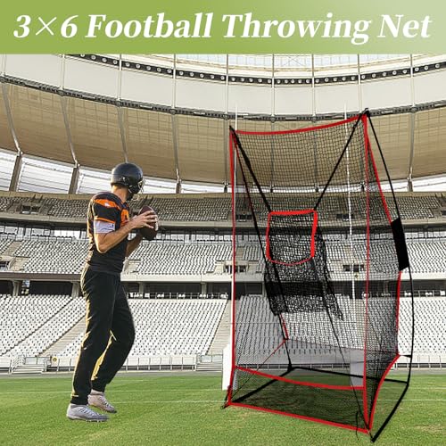 Football Kicking Cage: Quarterback Training Net for Passing Accuracy, Outdoor Practice for Youth & Adults