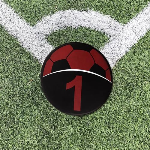 Sosoport 5pcs Markers for Soccer Training Smooth Edges Tpe Material for Football Basketball and Agility Drills