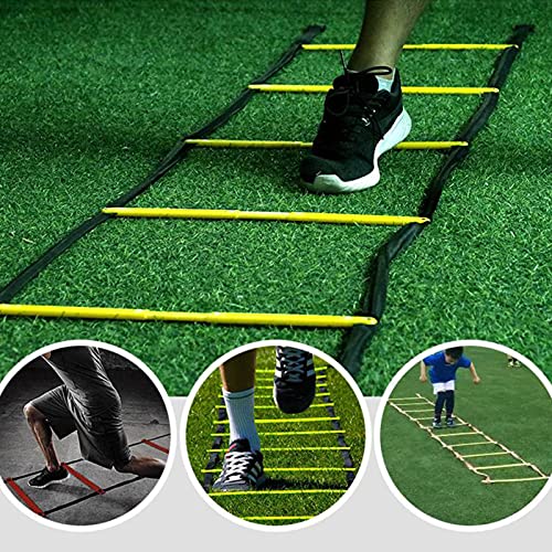 Agility Ladder Flexibility Speed Ladder, Sports Training Set,Fitness Jumping Ladder Footwork Sport Equipment,for Kids/Adults Outdoor Training(Size:8m)