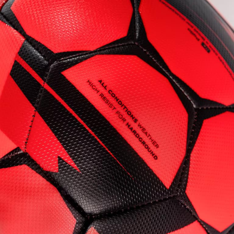 Kipsta Football Resist Size 5 Machine Stitched, Rubber Coating Suitable for All Surface Soft & Wet Ground, Hard Ground with Grass & Artifical Turf, International Match Ball