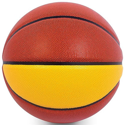 KUYOTQ 3LBS/3.3LBS/2.2LBS Weighted Heavy Training Basketball 29.5/28.5" in and Outdoor Improving Handling Dribbling Passing Rebounding Skill Composite Size 7/6 Weighted Training Basketball Equipment