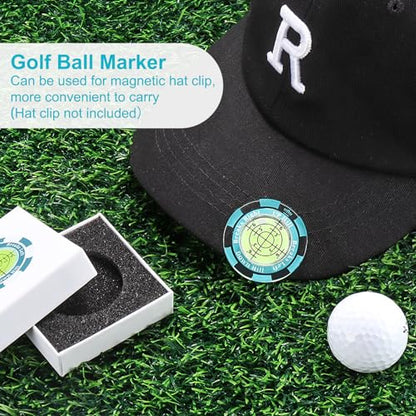 1 Pack 360° Triple Line Golf Ball Marker，Golf Ball Line Marker Tool，Golf Ball Marker Stencil，Alignment Ball Marker，Golf Accessories - color: Golf green readers (Green)