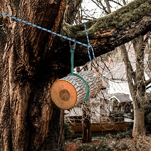 RNA Rock-N-Arbor Squatch Draw Speed Line Slings, 1-Inch Nylon Speed Line with Double-Action Snap Hook, Arborist and Rigging Gear - size: 6-Pack