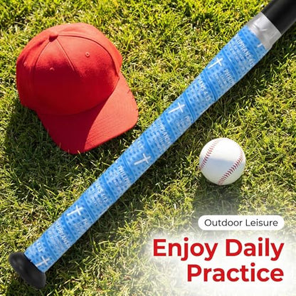 4 Pcs Cross Baseball Bat Grip Tapes, 1.5mm, Precut and Full Adhesive Softball Grip Tape,Non-Slip Baseball Bat Wrap, for Multi-Sport Handles - color: 4:13 pink+blue