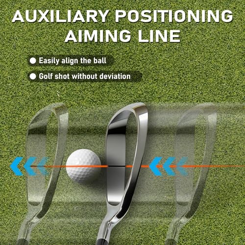Gowolf Hollow Strike Golf Swing Trainer - Training Golf Club with Instant Feedback, Corrects Swing Path for Right Handed Golfers, Beginner to Advanced Practice Aid for Golfers