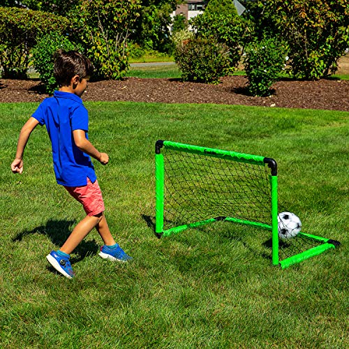 Franklin Sports Mini Soccer Goal with Ball and Pump - color: Green