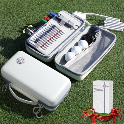 Golf Gifts for Golfers Men Women, 23Pcs Golf Accessories Kit Must Have Golf Balls Tees Glove Holder Ball Liner Pen Divot Repair Tool Score Counter, DIY Gift for Birthday Mother's Day Father's Day