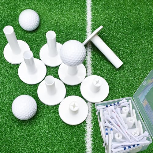 32Pcs Mixed Sizes Rubber Golf Tees for Mats Value Sets | Golf mat tees | Golf Accessories for Indoor & Outdoor Practice& Indoor Simulators | Durable & Stable Golf Tees Premium Gifts.