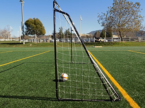 12 x 6 Ft. Powder Coated Galvanized Steel Soccer Goal w/Net. 12x6 Foot AYSO Regulation Size Portable Training Aid. Ultimate Backyard Goal, All Weather, One Year Warranty. New - color: Black, size: 12x6
