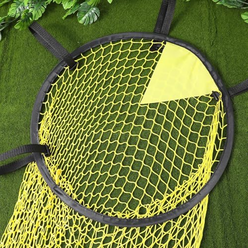 Soccer Target Net 2 Pcs, Polyester Sports Training Nets for Football Practice, Ground Mountable Goal Post for Shooting Accuracy Drills and Fitness Exercises