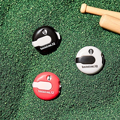 3 Pcs 1.2 Inch Golf Score Counter for Women Mini Golf Stroke Counter Scoring Keeper up to 12 Shot to Scorekeeper Glove in