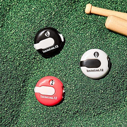 3 Pcs 1.2 Inch Golf Score Counter for Women Mini Golf Stroke Counter Scoring Keeper up to 12 Shot to Scorekeeper Glove in