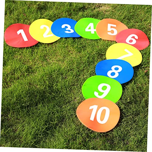 DECHOUS 10Pcs Soccer Training Spot Markers Reusable Roadblock Plate for Sports Durable Football Supplies for Gym Class Agility Drills