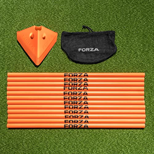 FORZA Cone & Hurdle Training Sets | Improve Your Speed & Agility Skills - Available in 3 Styles and 8 Colors - color: Orange, style: Tri Super Cone
