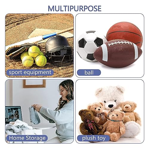 Door Sports Equipment Storage Organizer Bag Premium Durable Hanging Ball Toy Organizer for Soccer Basketball Football Volleyball Tennis Gear Enthusiasts Nylon Mesh Oxford Cloth