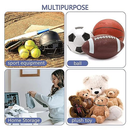 Door Sports Equipment Storage Organizer Bag Premium Durable Hanging Ball Toy Organizer for Soccer Basketball Football Volleyball Tennis Gear Enthusiasts Nylon Mesh Oxford Cloth