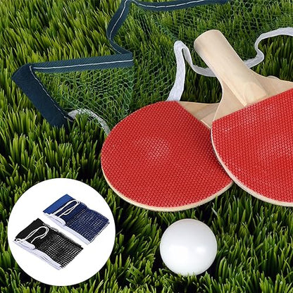 M METERXITY Table Tennis Net Replacement - Ping-Pong Net String Tension Equipment Polyester Cotton Apply to Standard Table - color: Blue