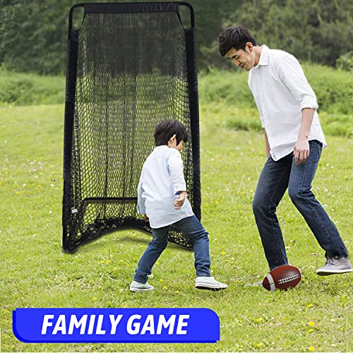 Kapler Football Practice Kicking Net for Kicker 81’’x 41’’Football Field Goal Kicking Cage for Youth Punting Backyard Outdoor Use Indoor Football Net Equipment Easy Setup