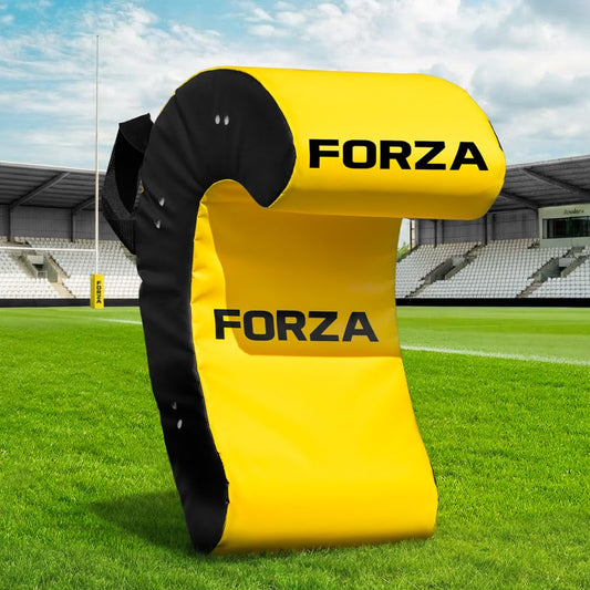 FORZA Rugby Ruck & Roll Pads | C-Shaped Rugby Contact Pads for Tackling, Rucking & Breakdown Drills | Foam Core & Handles | Junior & Senior Sizes