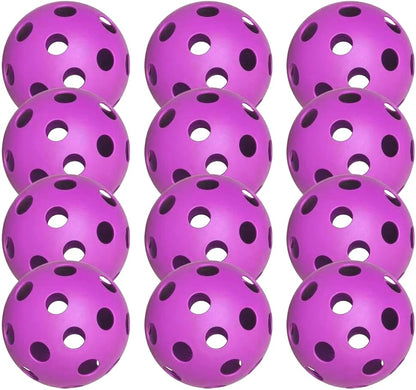 6 Pack Sports Outdoor Pickleballs - 40 Pickleball Balls - USA Pickleball Balls (USAPA) Approved - Official US Open Ball - color: Purple, style: 12 - Pack