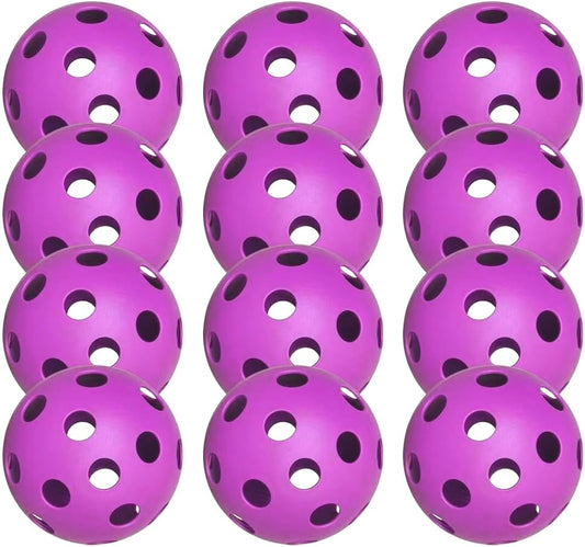 6 Pack Sports Outdoor Pickleballs - 40 Pickleball Balls - USA Pickleball Balls (USAPA) Approved - Official US Open Ball - color: Purple, style: 12 - Pack