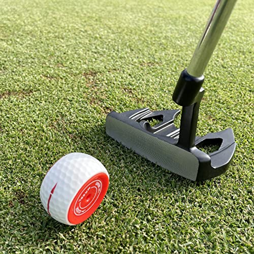 MAZEL Wheel-Like Golf Practice Ball, Adjustable Weight Putting Trainer with Instant Feedback