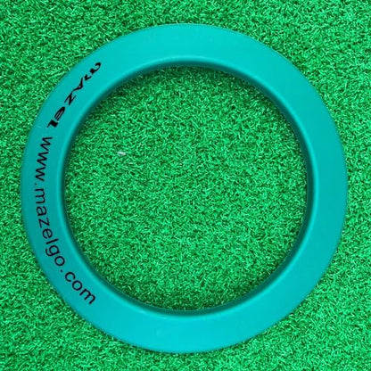 MAZEL Golf Putting Cup/Ring for Training Aid Indoor & Outdoor - All-Direction Practice Hole Putting Accuracy Trainer - color: Green Rubber Ring
