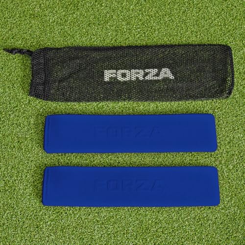 FORZA Throwdown Pitch Line Markers | Pack of 10 Weatherproof Rubber Field/Court Line Markers | 9 Colors Available - color: Electric Blue
