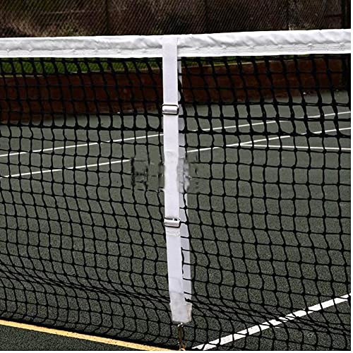 Tennis Net Center Strap - Regulation Nylon Net Adjuster with Metal Hook for Public Court