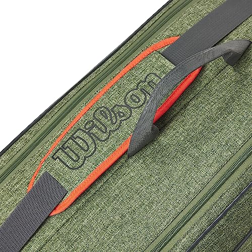 WILSON Team Tennis Racket Bag - Heather Green and Heather Grey