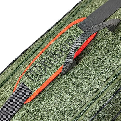 WILSON Team Tennis Racket Bag - Heather Green and Heather Grey