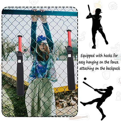ILHSTY Bat Protector Sleeve for Baseball & Softball, Bat Warmer & Cover With Hook - color: Black