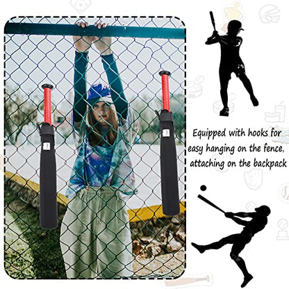 ILHSTY Bat Protector Sleeve for Baseball & Softball, Bat Warmer & Cover With Hook - color: 4 Pack - Black
