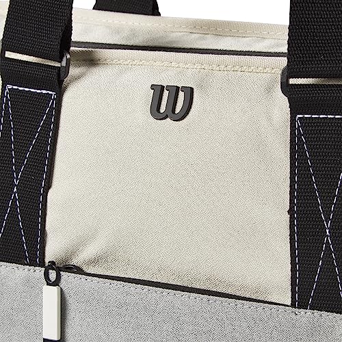 WILSON Lifestyle Tote Tennis Racket Bag - Grey/Blue, Holds up to 2 Rackets