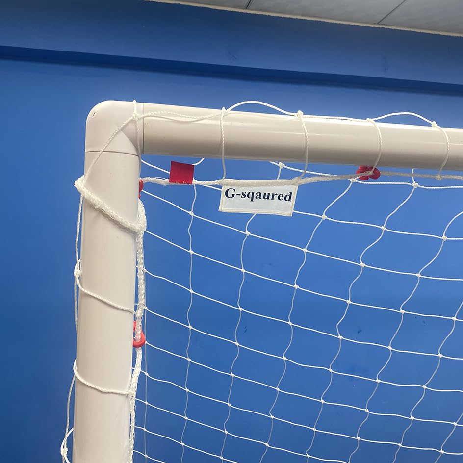 8X4X3FT Soccer Goal Net Replacement - Heavy Duty Polypropylene Football Net for All Levels, All-Weather Backyard/Park Practice, White (No Frame Included)