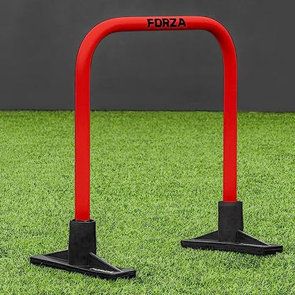 FORZA Pro Soccer Passing Arcs | Set of 4 Elite-Level Soccer Targets to Enhance Passing Techniques & Accuracy - Optional Carry Bag & Bases - color: Red, size: With Bases