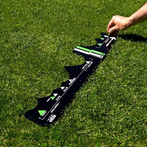 Izzo Golf Sure Stance Golf Swing Training Aid -Ball Position Trainer - style: Right Handed