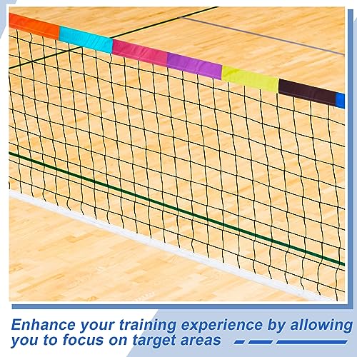 Libima Volleyball Net Zone Tape Setter Training Equipment Volleyball Net Measure Chain Hitting Target Zone Practice Training Aid Equipment for Referee Outdoor Indoor Strategic Trainer