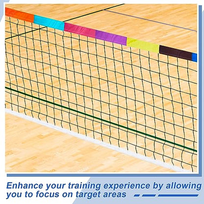 Libima Volleyball Net Zone Tape Setter Training Equipment Volleyball Net Measure Chain Hitting Target Zone Practice Training Aid Equipment for Referee Outdoor Indoor Strategic Trainer