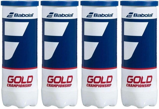 Babolat Championship Gold Tennis Balls, 4 Cans, 12 Balls