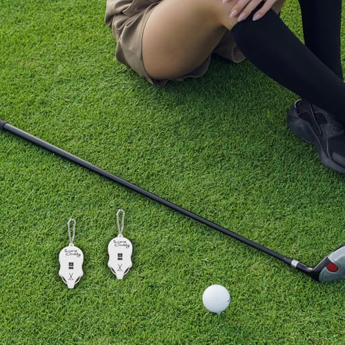 BESPORTBLE 2pcs Golf Counter: Mini Golf Stroke Counter Mouse-Shaped Score Keeper - Portable Handheld Scoring Device for for Game Competition Training