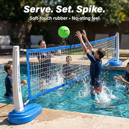 GoSports Water Volleyball 3 Pack Great for Swimming Pools or Lawn Volleyball Games - style: Green Volleyballs - 3 Pack
