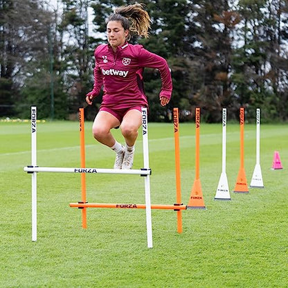 FORZA Cone & Hurdle Training Sets | Improve Your Speed & Agility Skills - Available in 3 Styles and 8 Colors - color: Pink, style: Pro Tri Cone