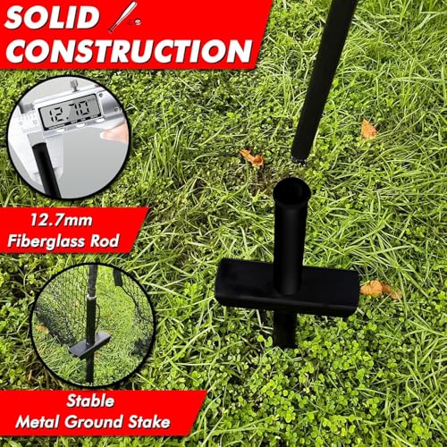 Baseball Batting Cage for Backyard, Softball Cage Batting Net Portable with Carrying Bag Detachable Door with Hitting Target for Batting Training Pitching Practice - size: 11 ft