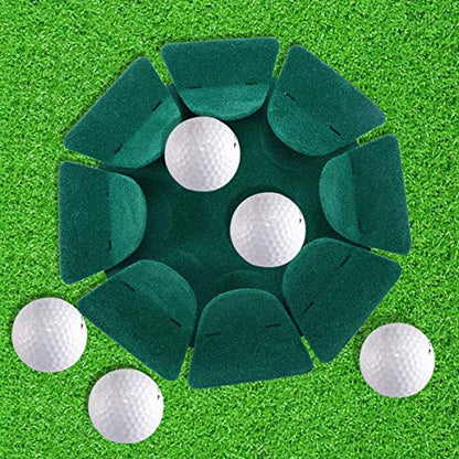 FAMI Indoor Golf Putting Cup - All-Direction Practice Hole Cup with Surface Flocking - color: Green 1Pack
