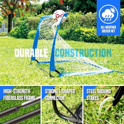 Soccer Goals Soccer Net - Kids Pop-up Football Goals for Backyard Practice & Training, Portable