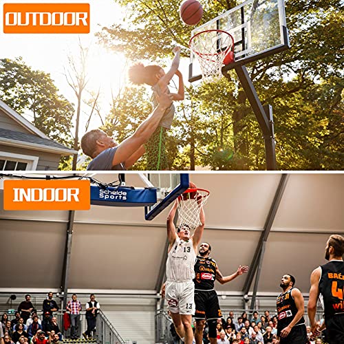 NEIJIANG Basketball Net Replacement Outdoor, Upgraded Thickening Heavy Duty, All Weather Anti Whip, Fits Standard Indoor or Outdoor 12 Loops Rim - style: 12Pcs
