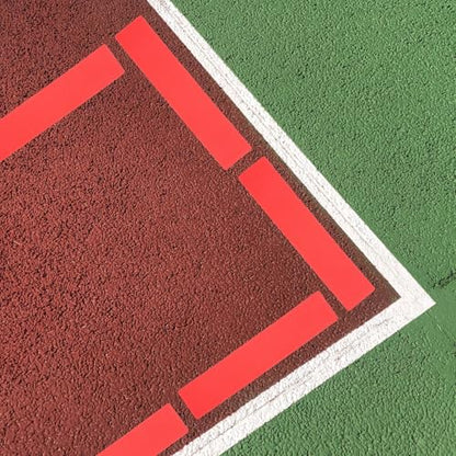 Tennis Training Marker Football Training Sign Red Flat Spot Markers 10pcs Set for Pe Teacher Supplies and Soccer Court Field Marking Equipment