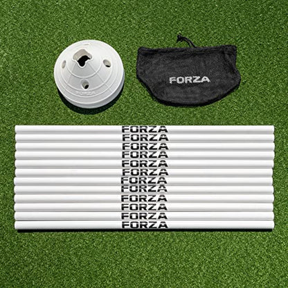 FORZA Cone & Hurdle Training Sets | Improve Your Speed & Agility Skills - Available in 3 Styles and 8 Colors - color: White, style: Super Cone