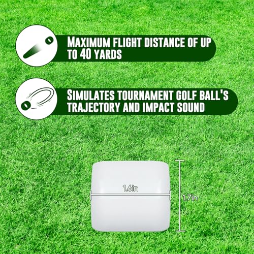 Yummy Sam 18 Pack Golf Training Balls, Limited Flight Golf Balls, Swings 40 Yards, Lightweight, Realistic Feel, Practice Golf Ball for Backyards, Outdoor